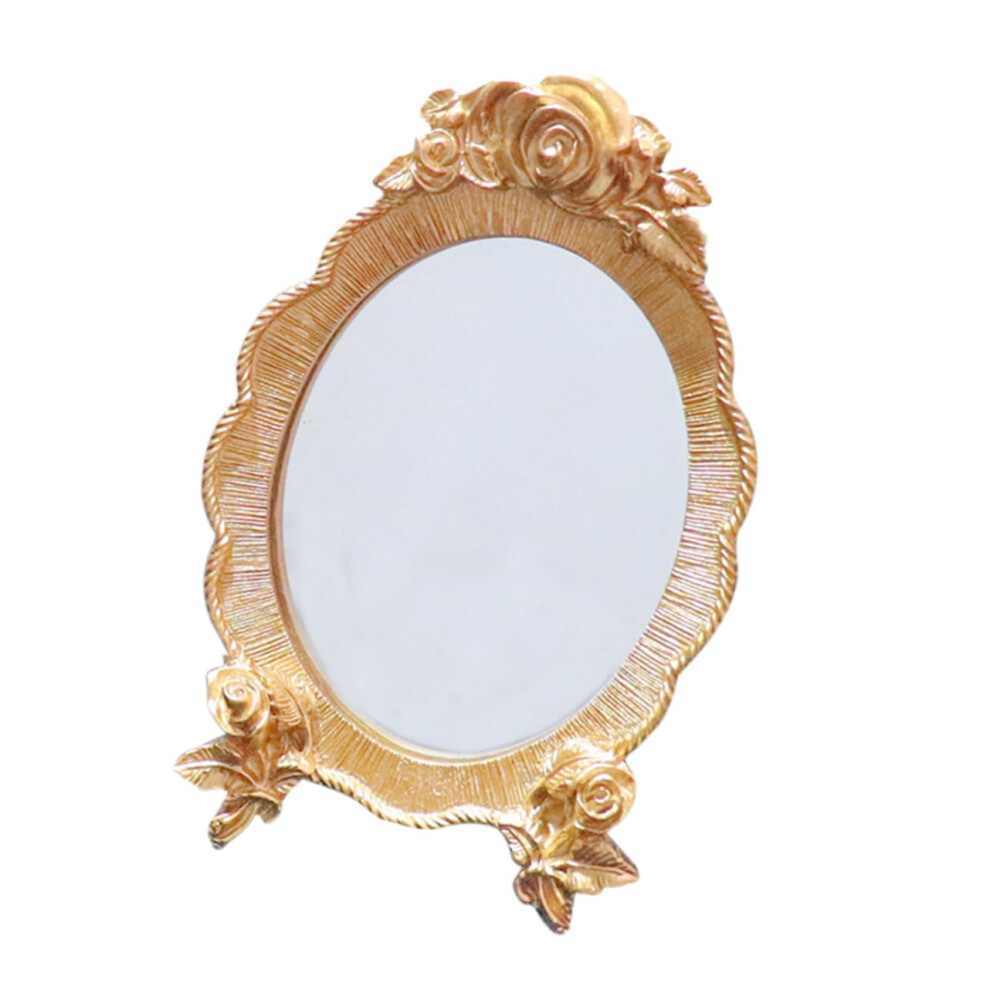 Vintage Desktop Vanity Mirror with Retro Chic Design and Clarity Reflection for Women
