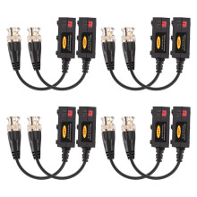 1080P Passive HD Video Balun Transmitter 4 Pairs for CCTV Camera, ClipTogether Design, UTP up to 600M