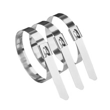 304 Stainless Steel Cable Ties 4.6x800mm 100pcs Heavy Duty SelfLocking Metal Zip Ties for Industrial Use
