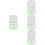 4Sets Stevige Plastic Lens Opslagdoos Reislens Etui 8