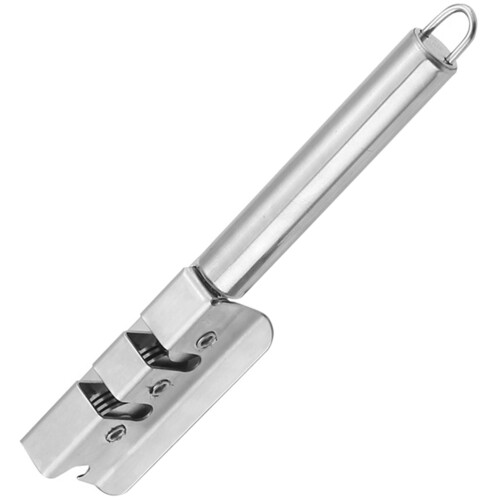 2Pcs Household Cutter Sharpener Silver Desktop Cutlery Sharpening Tool 1