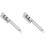 2Pcs Household Cutter Sharpener Silver Desktop Cutlery Sharpening Tool 4