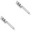 2Pcs Household Cutter Sharpener Silver Desktop Cutlery Sharpening Tool 5