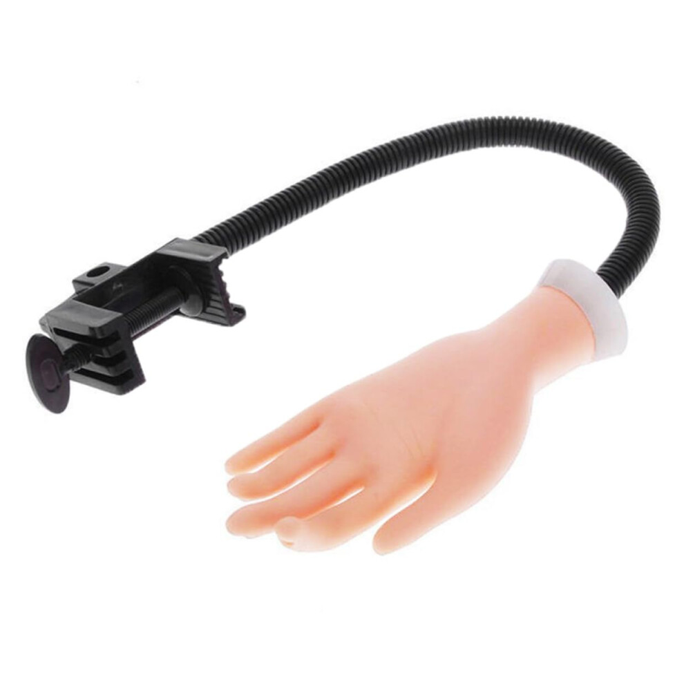 Nail Practice Hand Silicone Adjustable Flexible Mannequin with Bendable Fingers for Nail Art
