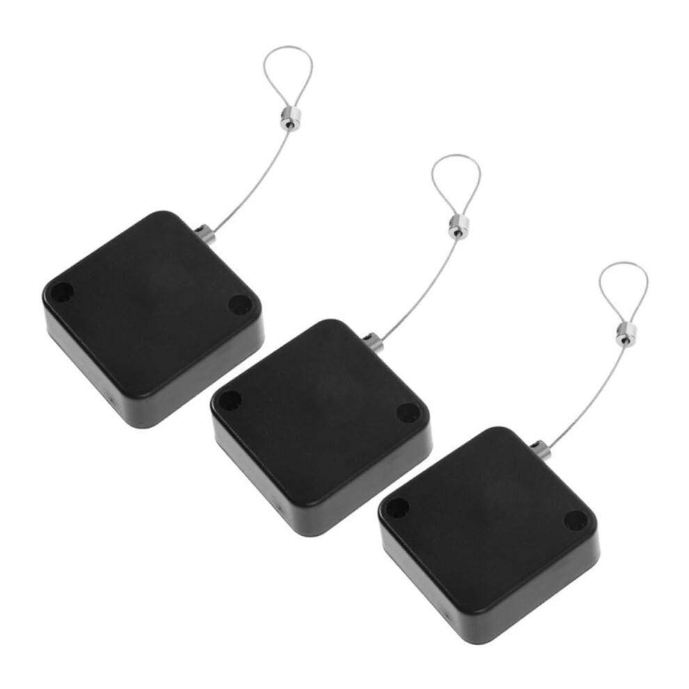 3Pcs Retractable Security Cable Lock Set For Laptops And Bags, Anti Theft Travel Wire Holder 9099447341808