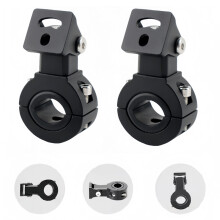Motorcycle Light Bar Mount 360 Rotatable Spotlight Bracket Universal Tube Clamp for ATV UTV 2pcs