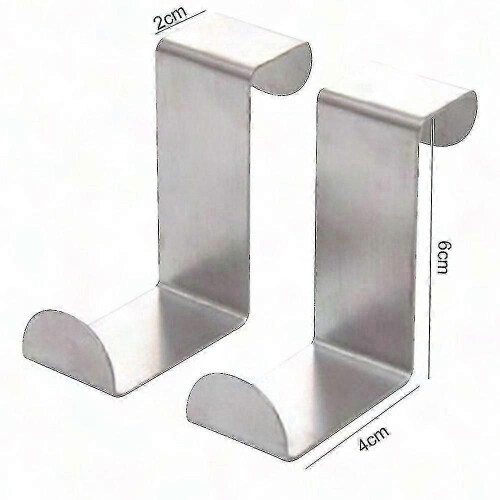 Stainless Steel Over Door Hooks for Kitchen Cabinet Drawer 1