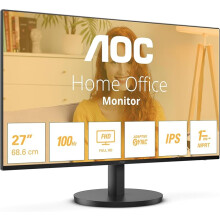 27 Inch FHD Monitor, 100Hz, IPS, 1ms, FlickerFree, Speakers, 3 sided Frameless