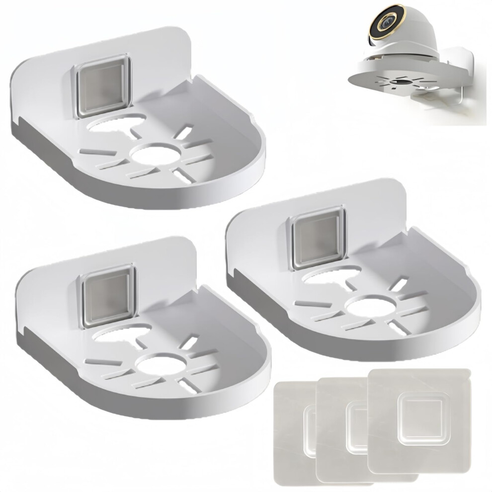 Security Camera Mount Bracket 3Pack, Universal NoDrill Adhesive for Wyze Cam Pan and Baby Monitors