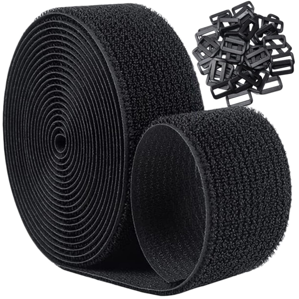 Hook And Loop Cable Straps Adjustable Reusable Cord Organizer With Buckles For Electronics 9099447342553