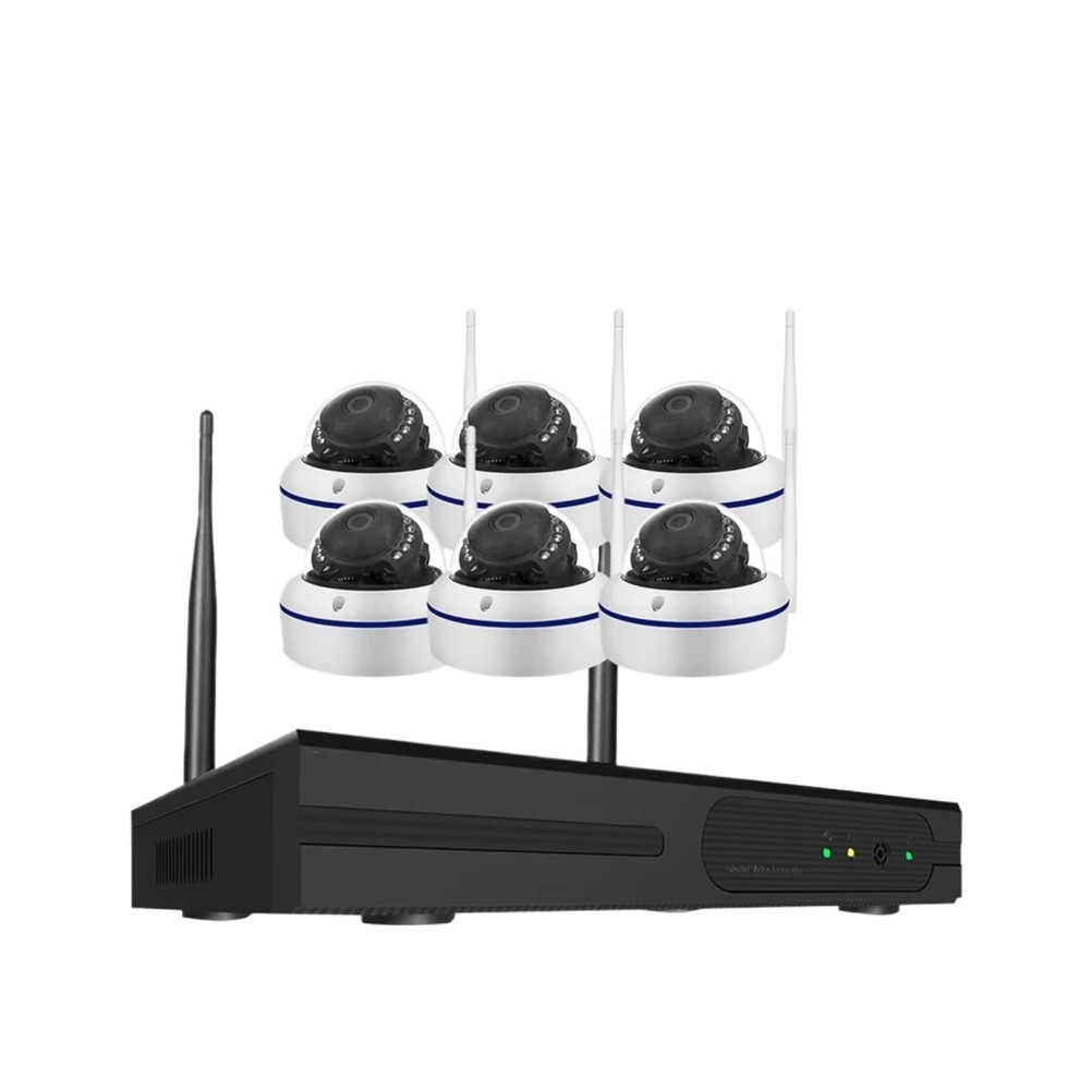 Wireless Security Camera System 10Ch Wifi Nvr Kit With 5Mp Ultra Hd Dome Cameras, 4Tb Storage And Night Vision 9044945214680