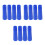 12Pcs Blue Plastic Mop Handle Parts Threaded Pole Connector Adapter 5