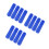 12Pcs Blue Plastic Mop Handle Parts Threaded Pole Connector Adapter 4