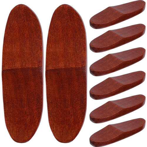 32Pcs Wood Chopstick Holders Set Reusable Brown Tableware Rack Stand