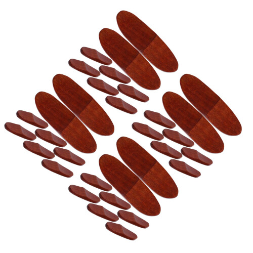 32Pcs Wood Chopstick Holders Set Reusable Brown Tableware Rack Stand 2