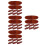 32Pcs Wood Chopstick Holders Set Reusable Brown Tableware Rack Stand 7
