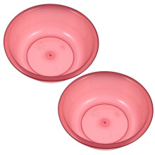 4St Roze Plastic Wasbak, Voor Gezichts- En Voetverzorging