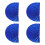 4Pcs Dance Worship Flags Semicircle Silky Praise Banners 10