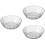 3Pcs White Reusable Fruit Salad Bowls Vegetable Serving Bowls 6