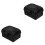 2Pcs Compact Black Plastic Toolboxes Sturdy Carrying Case for Tools 5