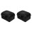 2Pcs Compact Black Plastic Toolboxes Sturdy Carrying Case for Tools 4