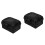 2Pcs Compact Black Plastic Toolboxes Sturdy Carrying Case for Tools 6