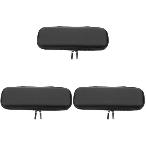 3Pièces Sac De Rangement Harmonica Noir, Zippé Et Durable 1