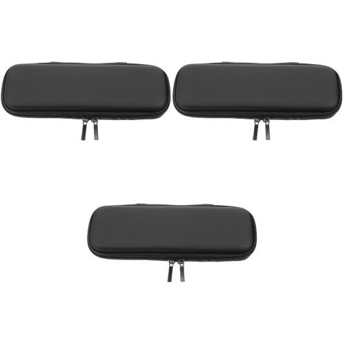 3Pièces Sac De Rangement Harmonica Noir, Zippé Et Durable 2