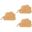 3Pcs wood Boards Cloud Shape Multifunctional Kitchen 6