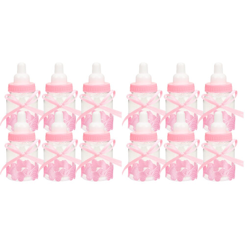 48Pièces Boîtes Bonbons Rose Pour Cadeaux Bébé 1