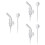 3Pièces Embouts Silicone Bébé Bille Rotative 6