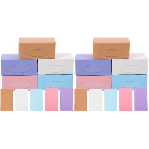 1000Pièces Cartes Mots Cartes Blanches Multifonctionnelles 1