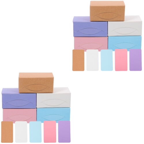 1000Pièces Cartes Mots Cartes Blanches Multifonctionnelles 2