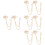 8Pièces Broche Clip Argenté Pin Notes De 8