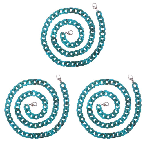 3Pièces Chaînes Sacs Résine Bleu Ciel Accessoires De Remplacement 1