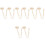 8Pièces Broche Clip Argenté Pin Notes De 5