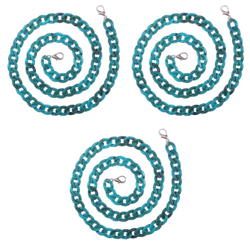 3Pièces Chaînes Sacs Résine Bleu Ciel Accessoires De Remplacement 2