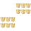 12Pièces Support Sapin Noël Compact Stable Bureau 5