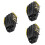 3Pièces Protecteurs Baseball PU Noir Longue Durée 8