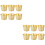 12Pièces Support Sapin Noël Compact Stable Bureau 8