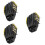 3Pièces Protecteurs Baseball PU Noir Longue Durée 7