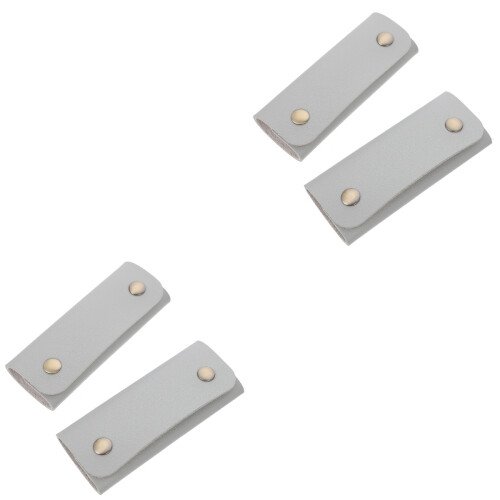 4Pièces Gaine Sac À Main Cuir PU Durable Et Élastique 2
