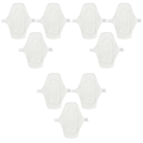 9Pièces Serviettes Hygiéniques Réutilisables Fixation 2