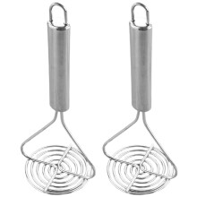 6Pièces Outil -Purée Acier Pour Fruits Argent