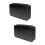 2Pièces Étui Cd Compact Noir Zippé Organisateur Dvd 7