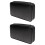 2Pièces Étui Cd Compact Noir Zippé Organisateur Dvd 5