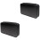 2Pièces Étui Cd Compact Noir Zippé Organisateur Dvd 3
