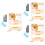 3Ensembles Tableau Effaçable De Bureau Multifonction Coloré 8