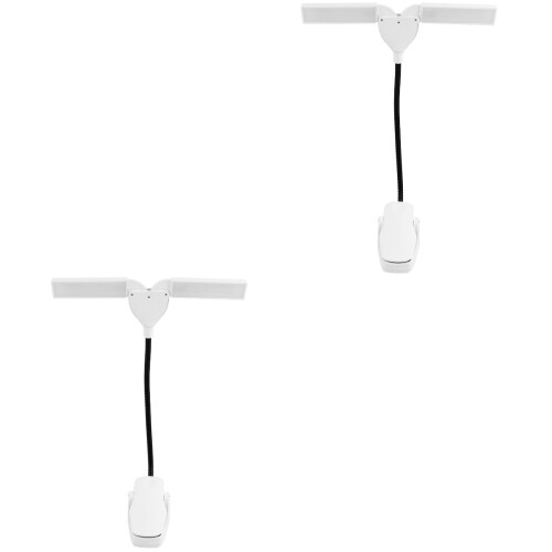 2Pièces Lampe Blanche Pour Réglable Protection Des Yeux 2