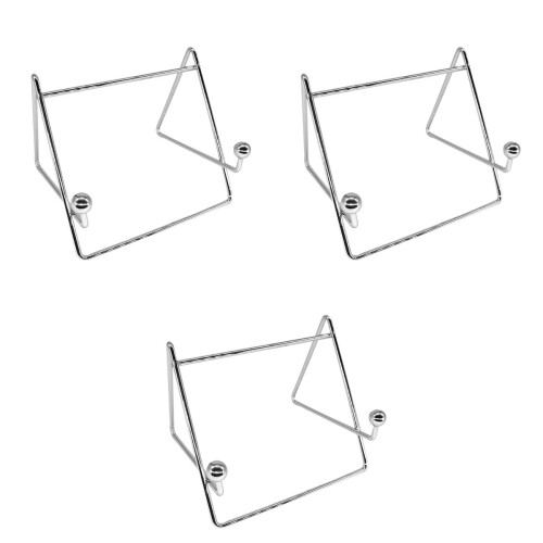 3Pièces Étagère Acier Inoxydable Argentée Support 2